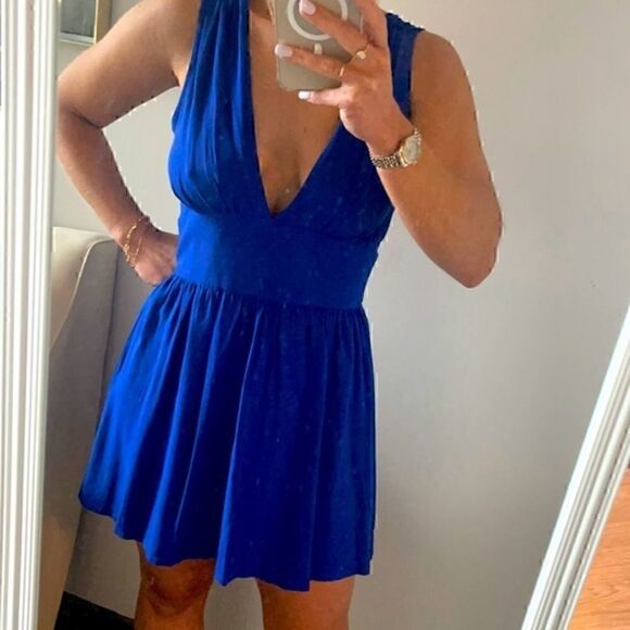 FOREVER 21 Blue Summer Dress  Size Small - Picture 1 of 2